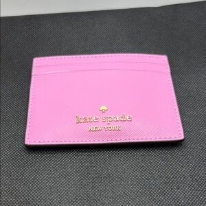 Kate Spade Pink Saffiano Leather Key & Card Holder